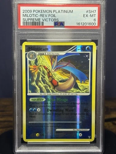 Milotic SH7 Supreme Victors Reverse Holo 2009 Pokemon Platinum PSA 6