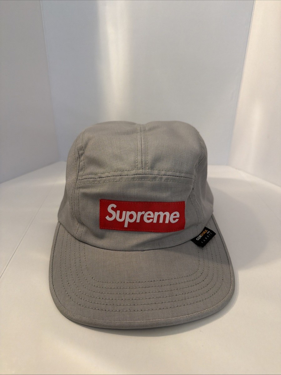 Supreme Cordura Camp Cap Hat Silver Box Logo | eBay