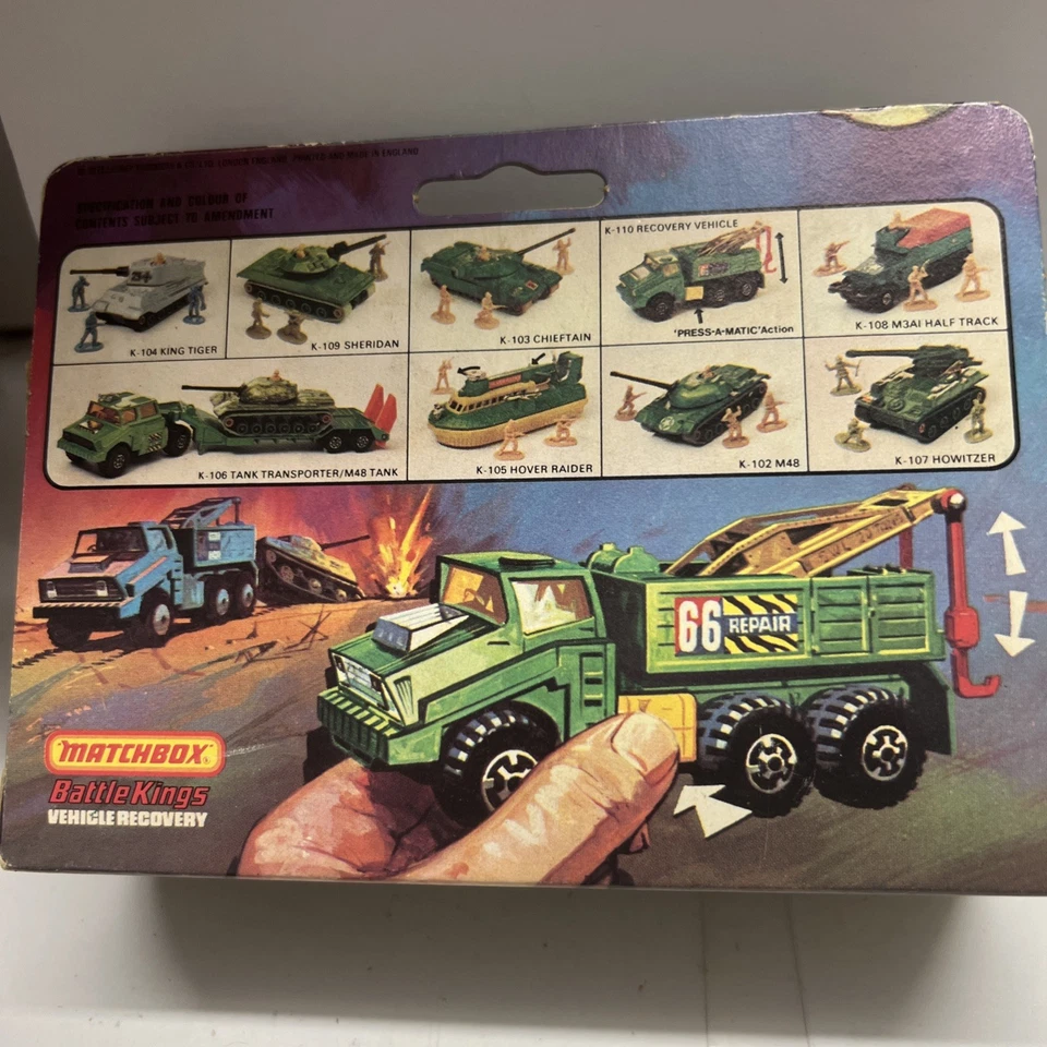 Matchbox Lesney Battle Kings K-14 K110 Recovery Vehicle - Image 3 of 3