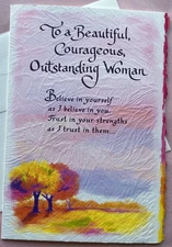 Blue Mountain Arts Card TO A BEAUTIFUL COURAGEOUS OUTSTANDING WOMAN
