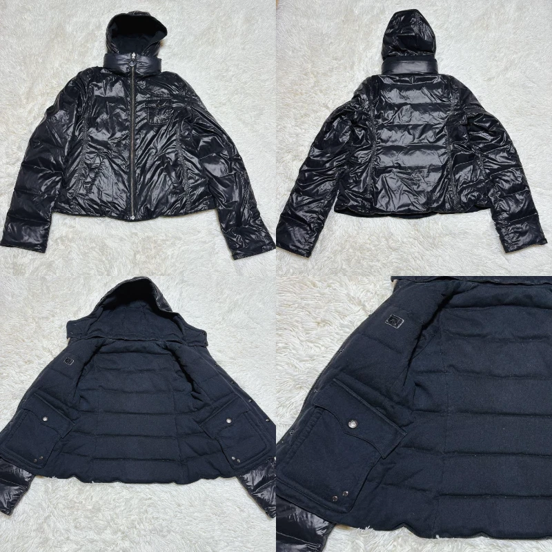 Burberry London Blue Label Hooded Reversible Puffer Jacket BK/36/VG LTD From JP - Image 2 of 4
