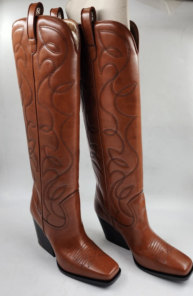 Botas de Vaquero Stella McCartney de Cuero Vegano para Mujer 36 Tostado Puntera Cuadrada Foto 4 de 4