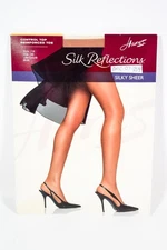 Hanes Silk Reflections ControlTop LITTLE COLOR  AB St718 Reinforce Toe Pantyhose