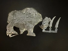 Warhammer Ogre Kingdoms Metal Rhinox Games Workshop Citadel Rare OOP