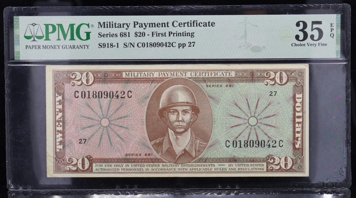 US Military Payment Certificates for sale | eBay