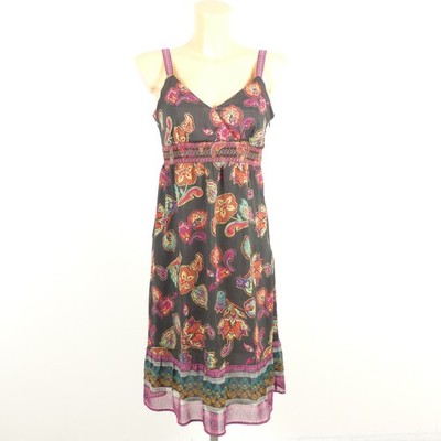 Esprit chiffon dress paisley AOP print pink size 36 