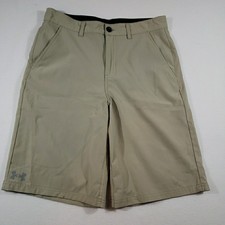 Under Armour Boys Shorts Youth Size 20 Tan At...