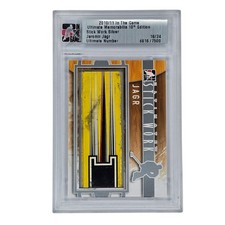 2010 In The Game Ultimate Stick Work Jaromir Jagr 4 Clr Game Used Hockey Stick