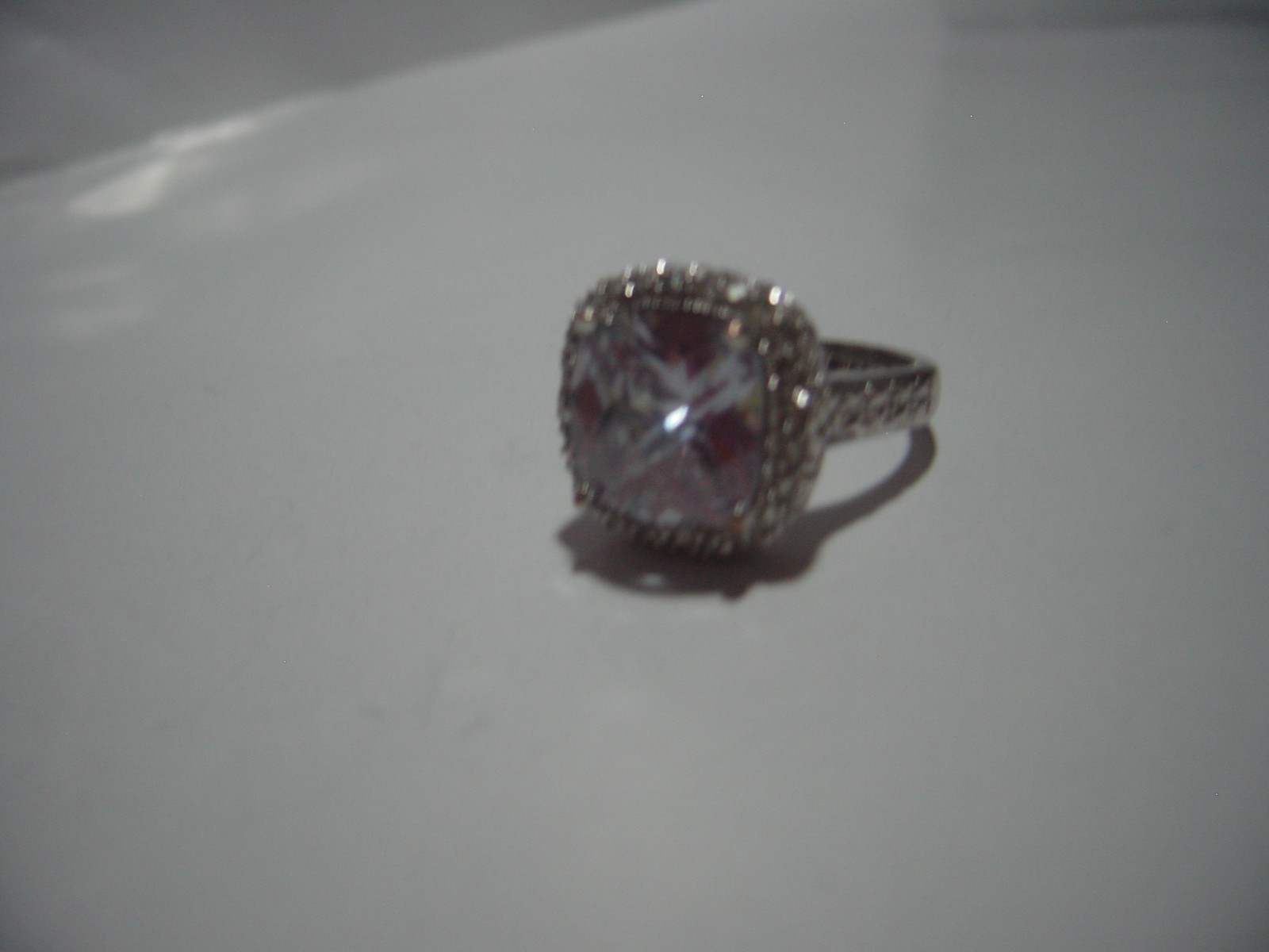 VINTAGE-SOLID SILVER LARGE SUPERB SPARKLING CUBIC… - image 11