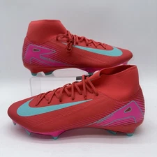 Nike Men's Size 11.5 Superfly 10 ACAD FG/MG (FQ1456 800) Pink Soccer Cleat