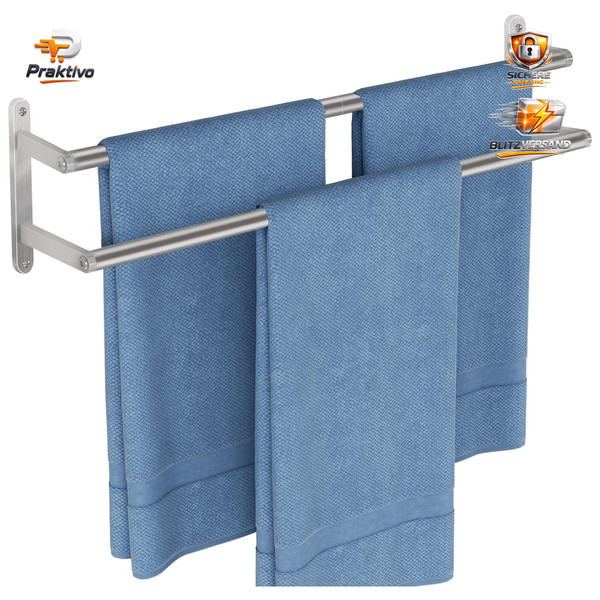 Handtuchhalter Wand 60Cm Edelstahl Wandmontage FüR Badezimmer KüChe Schlafzimmer-image