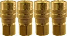 Milton 715 1/4" FPT M-Style Coupler Pack of 4