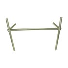 Satin Nickel Double Belle Epoque Legs