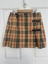 Vintage Miss Sixty Y2K Pleated Plaid Buckle Mini Skirt Grunge Schoolgirl Preppy
