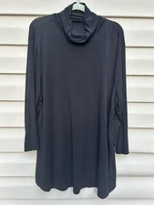 H by Halston Modal/Spandex Black Turtleneck, EUC, Size XL