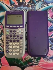 Texas Instruments TI-84 Plus Silver Edition Graphing Calculator Purple Tested