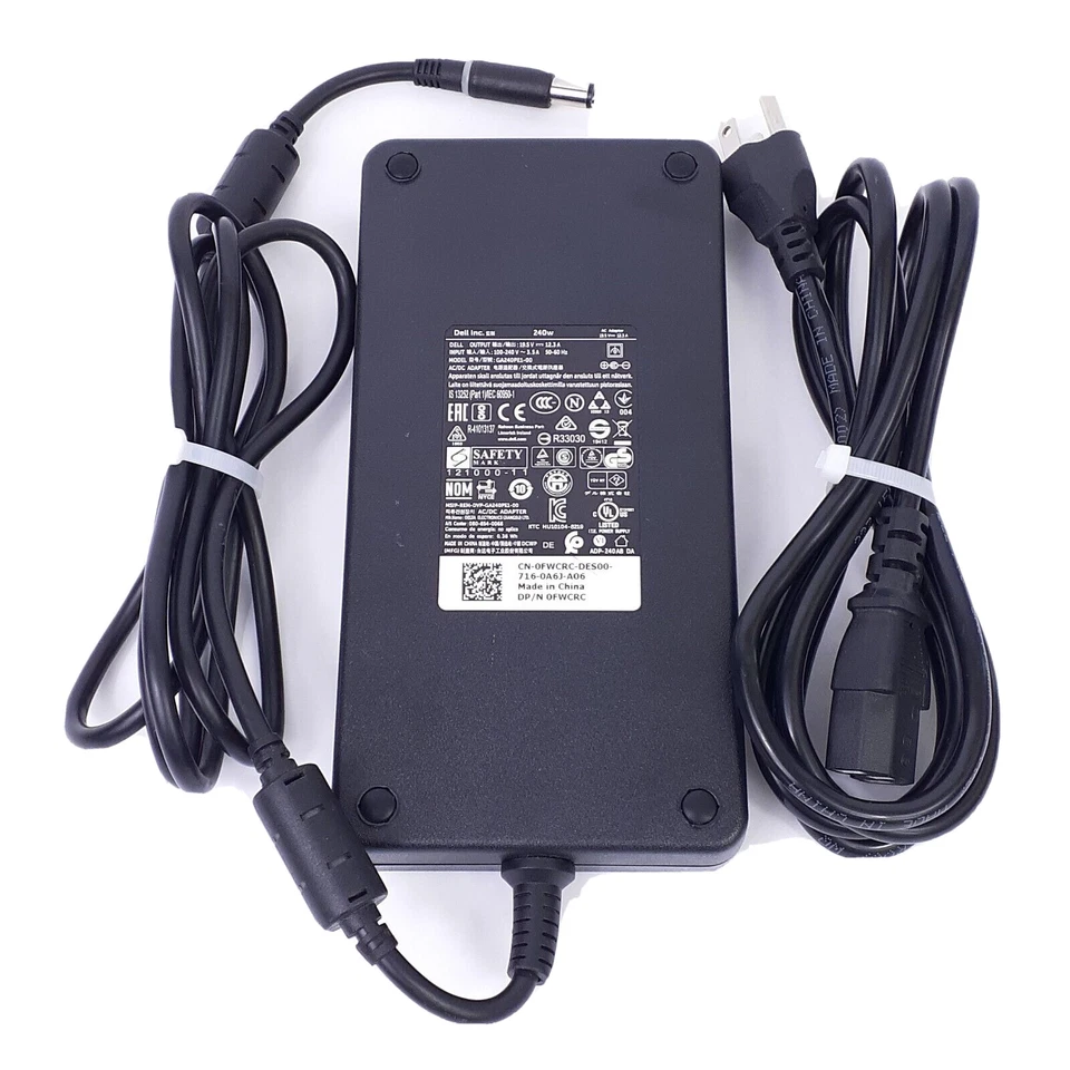 Genuine Dell 240W Charger Precision 7510 7520 7530 7540 7550 7560 5570 5560 5550