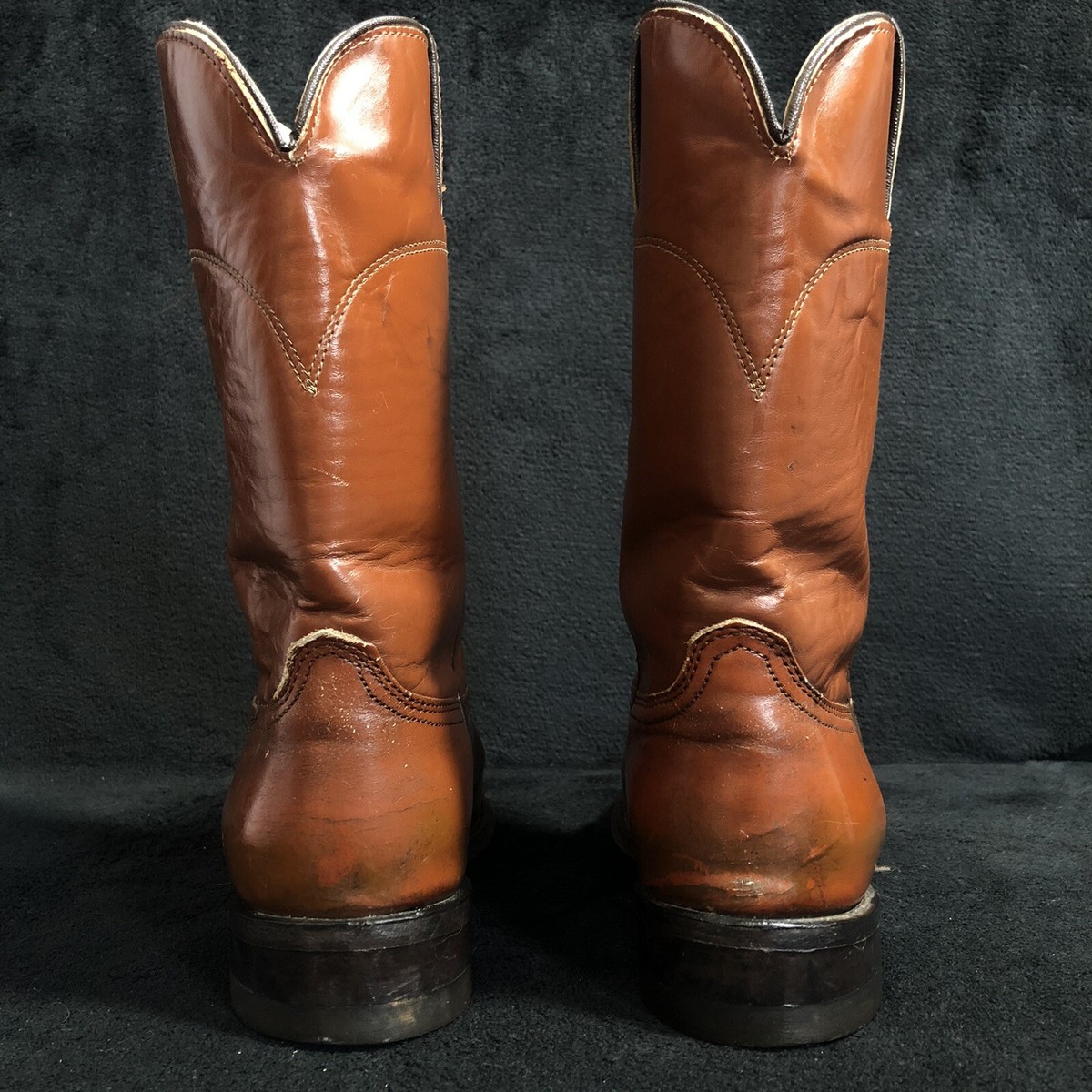 Vintage 70s WRANGLER Western Leather Cowboy Boots Womens 5.5  display picture 2