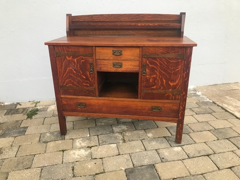 ANTIQUE  a GOOD    PERIOD   L jG STICKLEY  model #708  SIDEBOARD  $900 off
