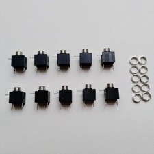 10 x Eagle 3.5 mm Jack Panel Mount Female Stereo 1/8" Solder Terminal Audio B201