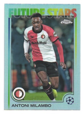2024-25 Topps UCC Chrome Refractor Feyenoord Rotterdam Antoni Milambo