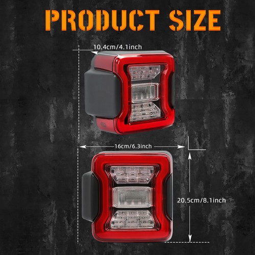 Luces traseras LED freno trasero luces de giro para Jeep Wrangler JK JKU 2007-2018 - Imagen 5 de 9