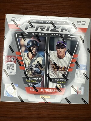 2022 PANINI PRIZM DRAFT PICKS BASEBALL Sealed Hobby Box DOMINGUEZ HOLLIDAY ELLY
