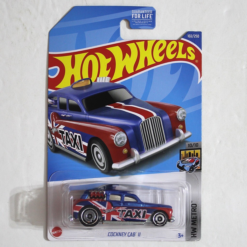 アサヒ go-go moter パトロールカー Cockney Cab II 2022 Mattel Hot Wheels #102/250 HW Metro #10