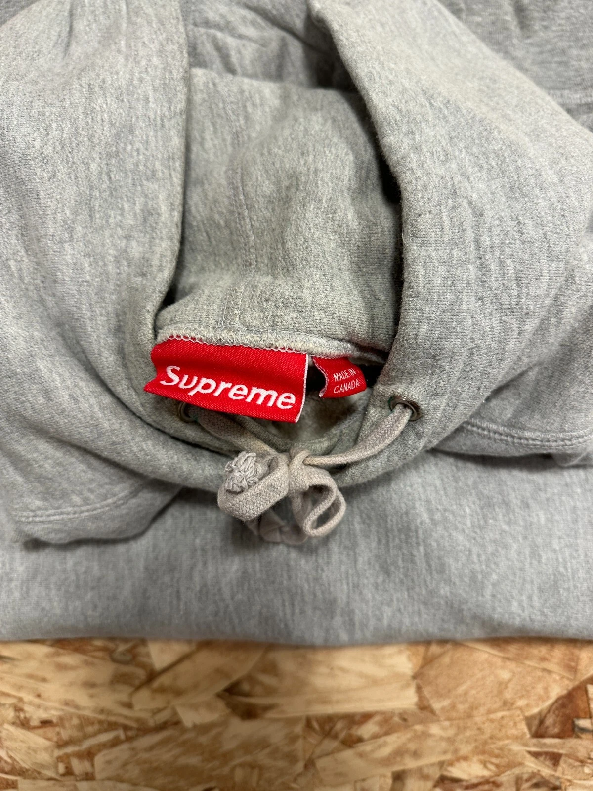 Felpa con cappuccio Supreme Kaws Box Logo SS2011 Grigia Grande OG 2011 Ricevuta Lafayette NYC