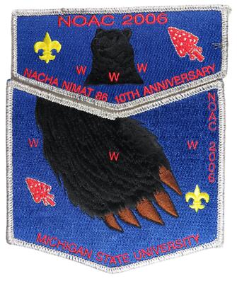 Nacha Mimat Lodge 86 Hudson Valley Council NY 2006 Flap Set SMY Bdr (BHP458)