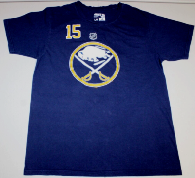 NHL Buffalo Sabres Jack Eichel #15 Tee Shirt Youth Large adidas The Go-To  Tee