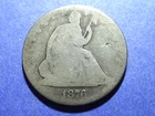 1876 Seated Liberty Half Dollar  AG