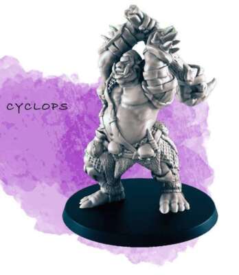 ''Cyclops'' Beasts & Baddies EC3D resin miniature fantasy D&D Frostgrave