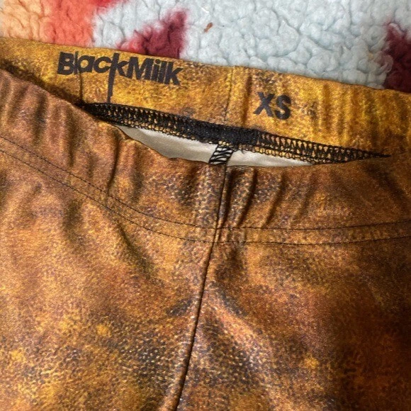 BlackMilk Gold Black Gustav Klimt The Kiss Leggings xs - Image 3 of 4