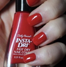 Sally Hansen Insta-Dri Nail Polish 286/280 Rapid Red New