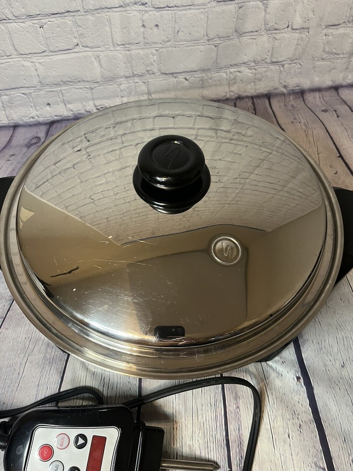 Saladmaster 12" T304/T316L Stainless Steel Oil Core Electric Skillet