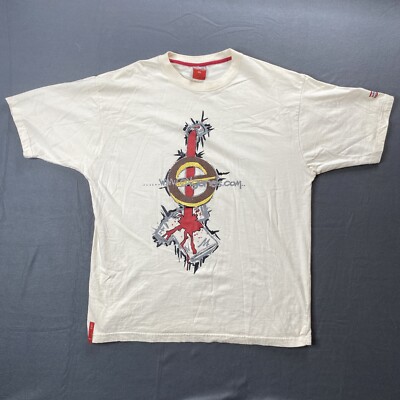 Eklectik Genes EKgenes Co. Tan Graphic Logo Shirt Jeonetik Revolution Sz. XL
