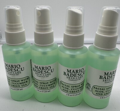 MARIO BADESCU FACIAL SPRAY ALOE CUCUMBER GREEN TEA 2 oz *Pack of 4***********