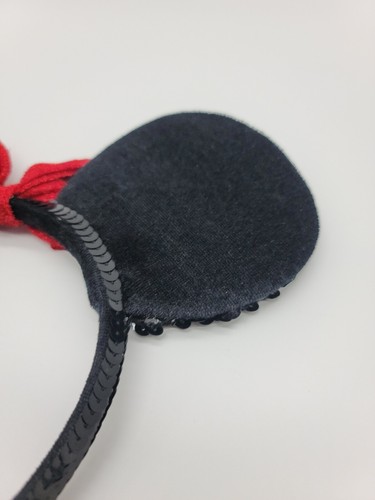 Walt Disney World Minnie Mouse Black Red Sequence Ears Disney Parks Girls - Picture 5 of 7