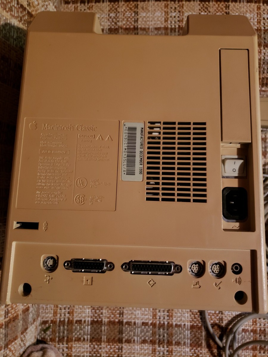 Apple Macintosh Classic Vintage Computer M0420 from 1990 | eBay Apple Macintosh Classic Vintage Computer M0420 from 1990 | eBay