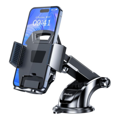 Beikell Handyhalterung Auto 360° drehbar Kfz Halter für Armaturenbrett Glas