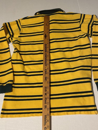 Polo by Ralph Lauren L Boys Striped Yellow Green shirt made In USA - Picture 4 of 7