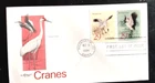 CHINESE USA JOINT ISSUE CRANES BIRDS SET 1994  ARTMASTER CACHET FDC VF  UNADDR