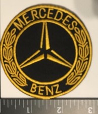 Mercedes Benz Luxury Vehicles Racing Gold Embroidery Patch High Quality