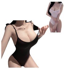 Womens Babydolls Open Crotch Bodysuit Nightclub Leotard See Through Lingerie
