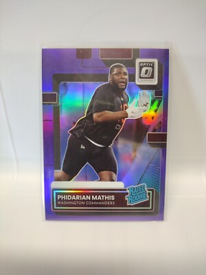  #d /50 RC Purple 2022 Donruss Rated Rookies Optic Preview 371 Phidarian Mathis