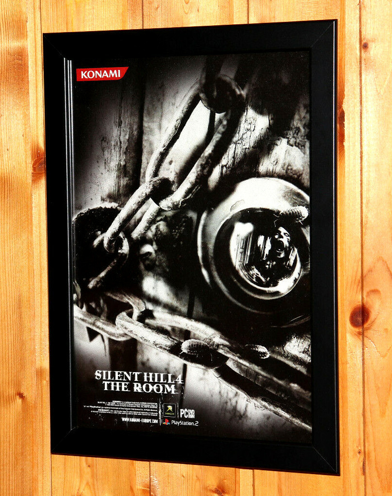 Silent Hill 4 The Room Small Poster / Vintage Ad Page Framed PS2