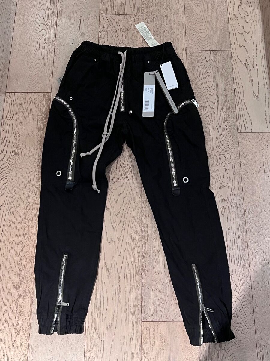 RICK OWENS BAUHAUS CARGO BLACK BNWT SIZE 46 EU 30 US RICK OWENS BAUHAUS CARGO BLACK BNWT SIZE 46 EU 30 US