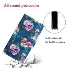 Flower Flip Phone Case For iPhone Samsung Huawei LG Sony Nokia OPPO Xiaomi Vivo 