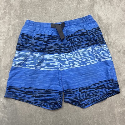 Columbia Belted Active Outdoor Hiking Shorts Blue Mens Size Medium 8L